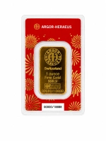 1 унция златно кюлче Argor-Heraeus Lunar Year of the Horse 2026 –  Fine Gold 999.9 (1 of 2)