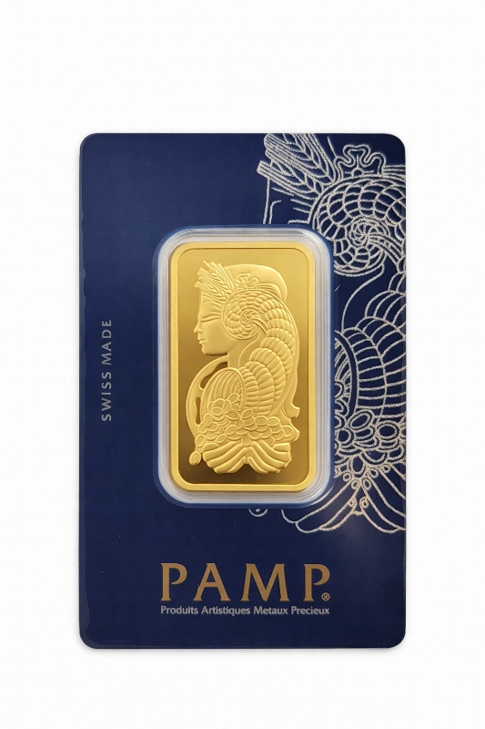 1 унция НОВА златно кюлче PAMP Фортуна (1 of 2)
