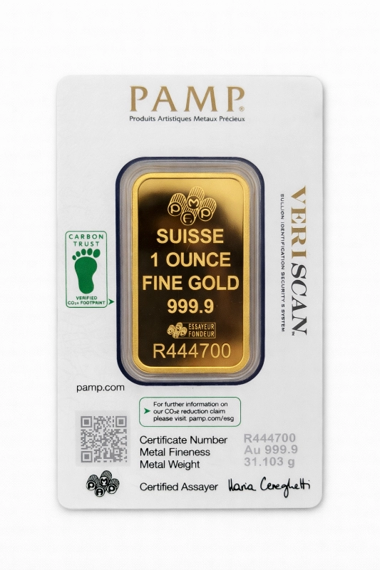 1 унция НОВА златно кюлче PAMP Фортуна (2 of 2)